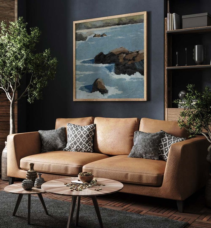 Transform your home with CLIFF VIEW, BEACH PAINTINGS showcasing serene coastal cliffs and azure ocean hues.