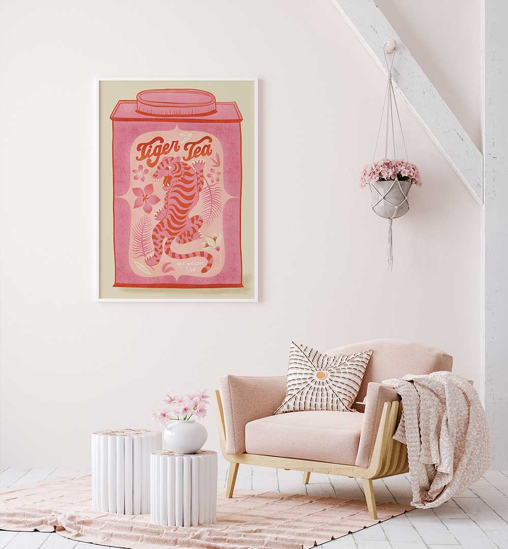 CLIMBING TIGER TEA , KITCHEN POSTERS