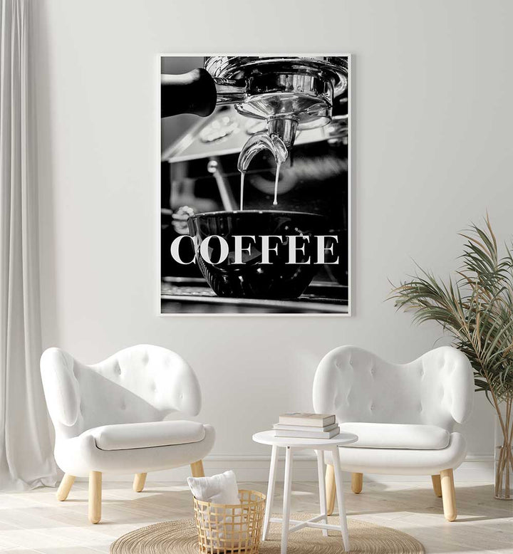 Stylish COFFEE BLACK II, BAR art enhances cafe decor, capturing the essence of modern coffee culture beautifully.