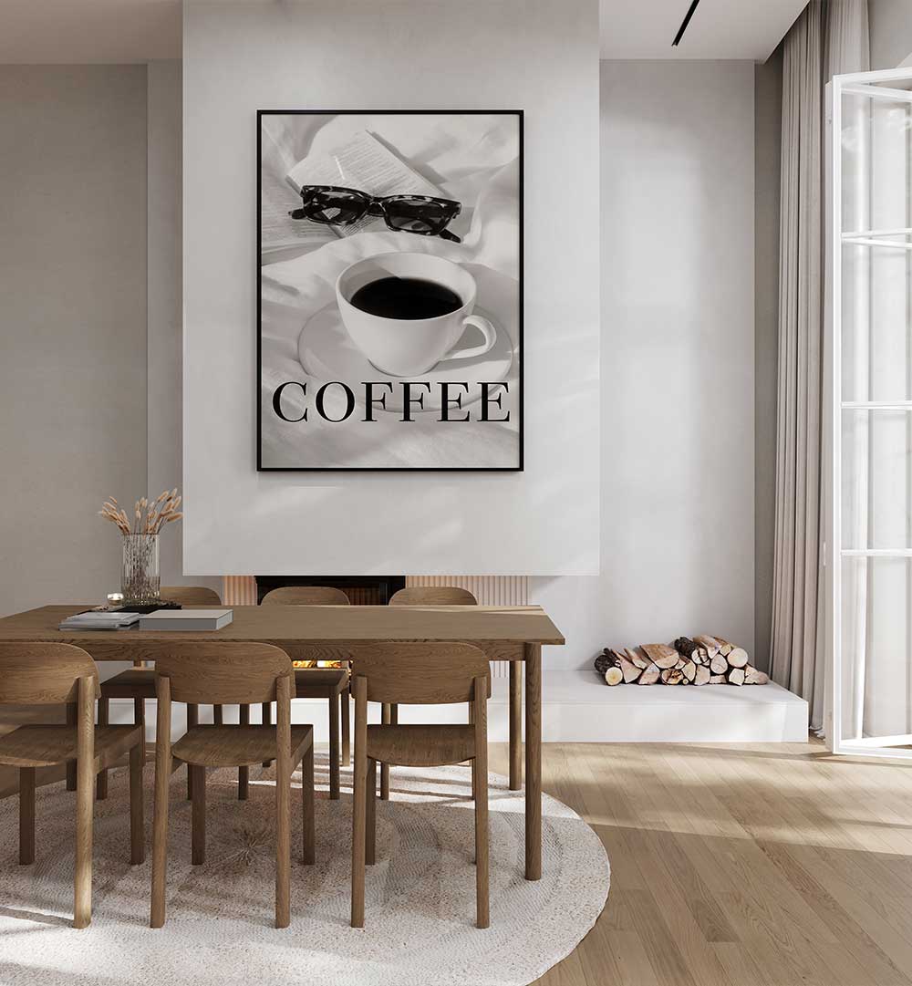 Stylish COFFEE IN BED, BAR art enhances any space, capturing the cozy essence of your favorite cafe.