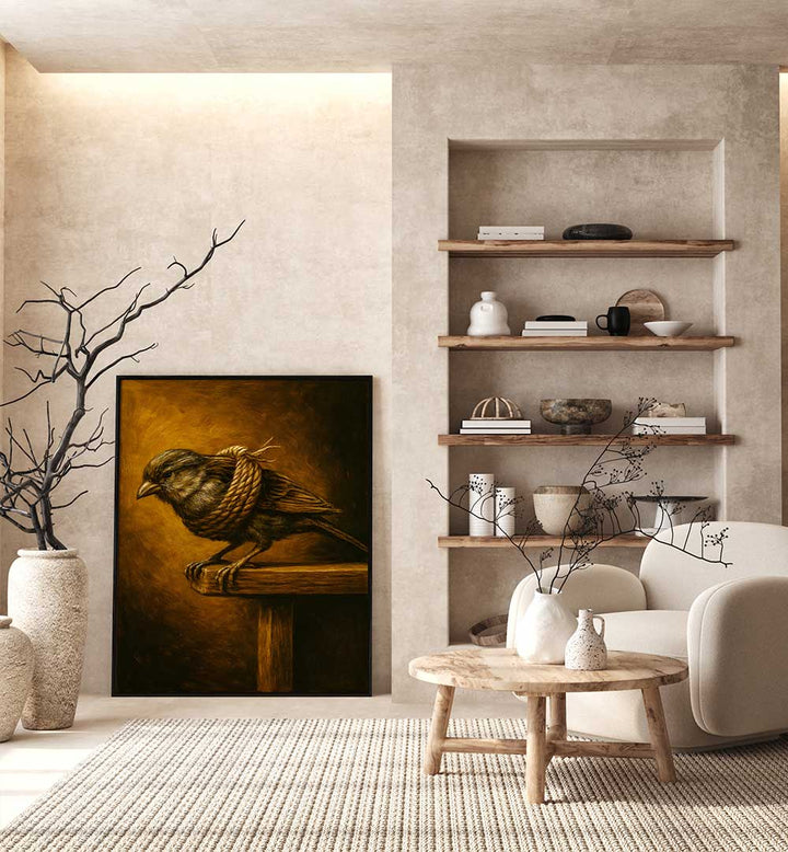 COILED PATIENCE , EXPRESSIONISM PAINTINGS