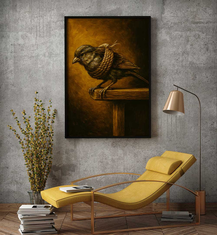 COILED PATIENCE , EXPRESSIONISM PAINTINGS