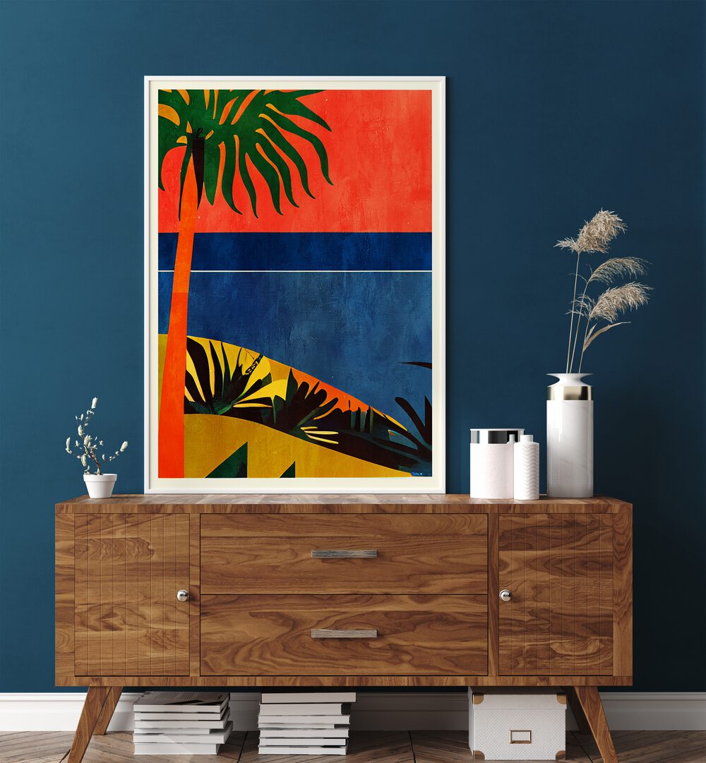 Vibrant COITETE D, BEACH PAINTINGS enhance your space with coastal tranquility and elegance, perfect for any room.