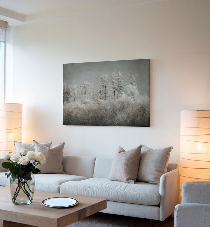 COLD MORNING , FLORAL FLOWER PAINTINGS