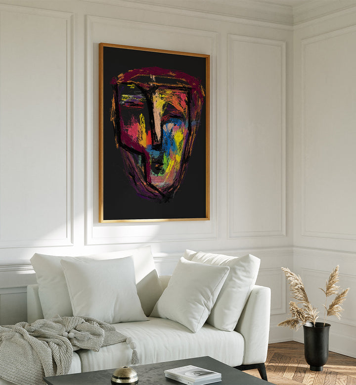 COLORFUL ABSTRACT FACE X
