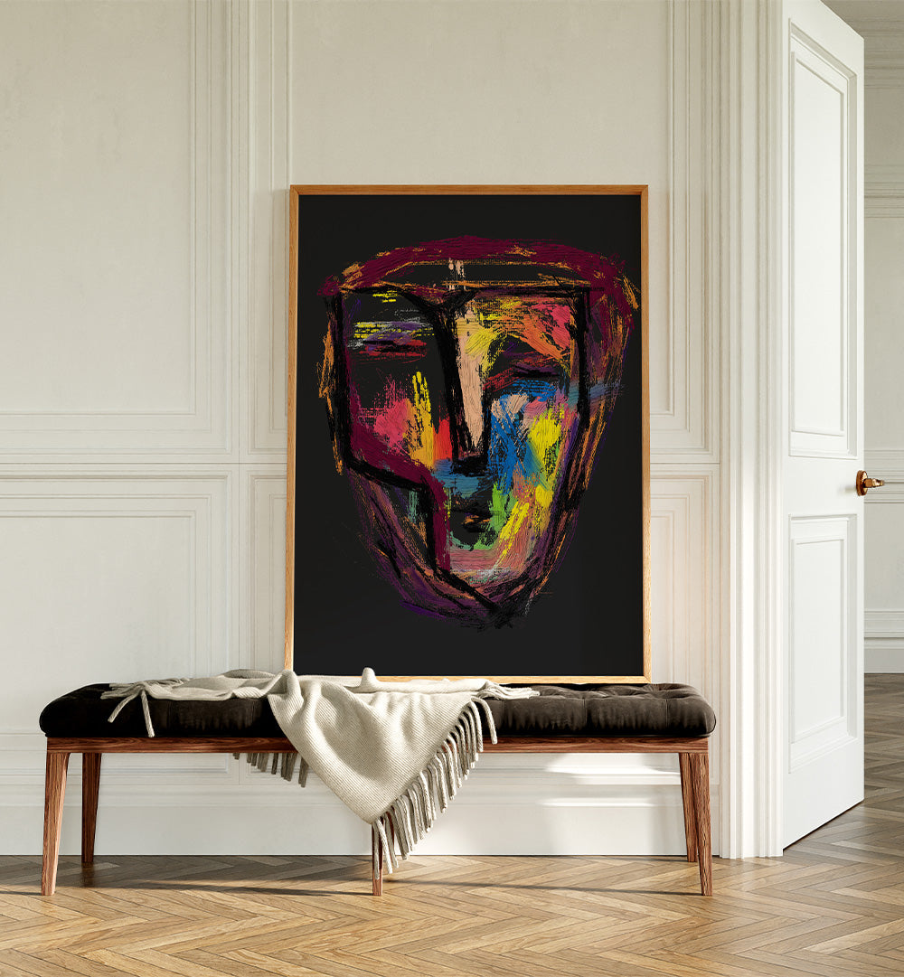 COLORFUL ABSTRACT FACE X