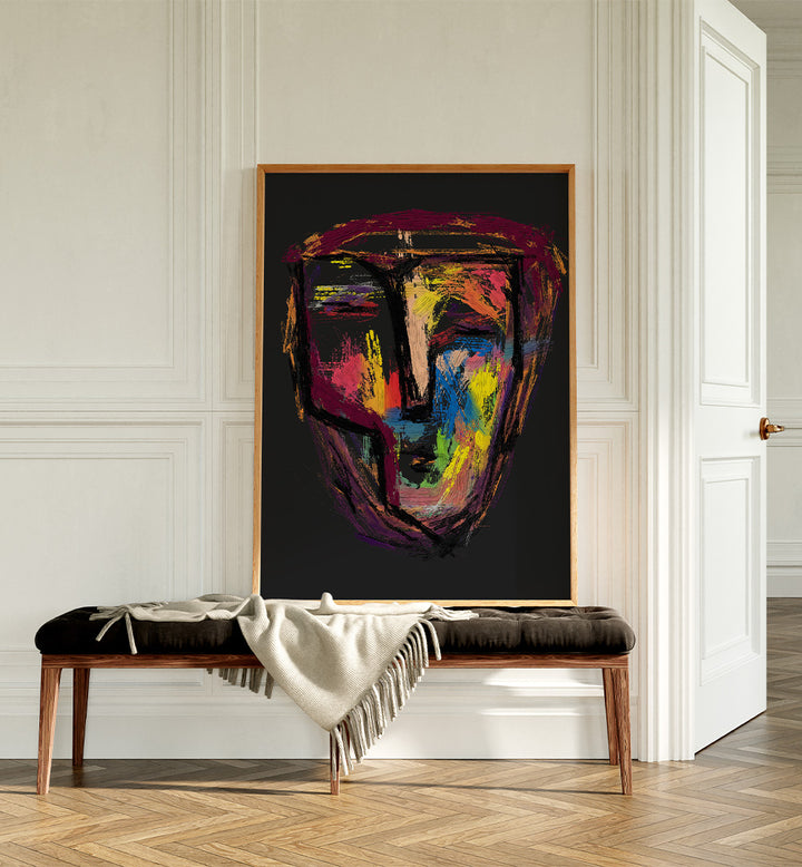 COLORFUL ABSTRACT FACE X