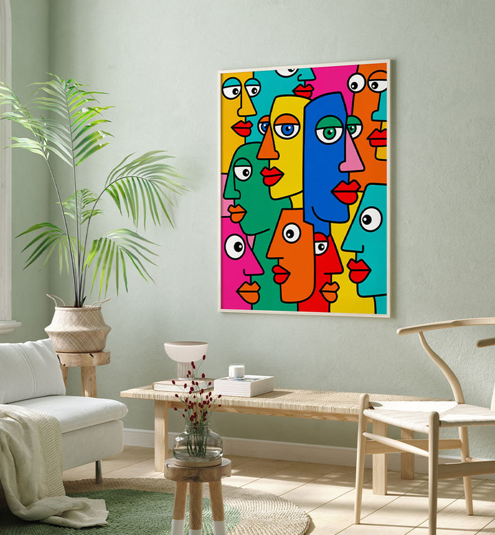 COLORFUL ABSTRACT FACES