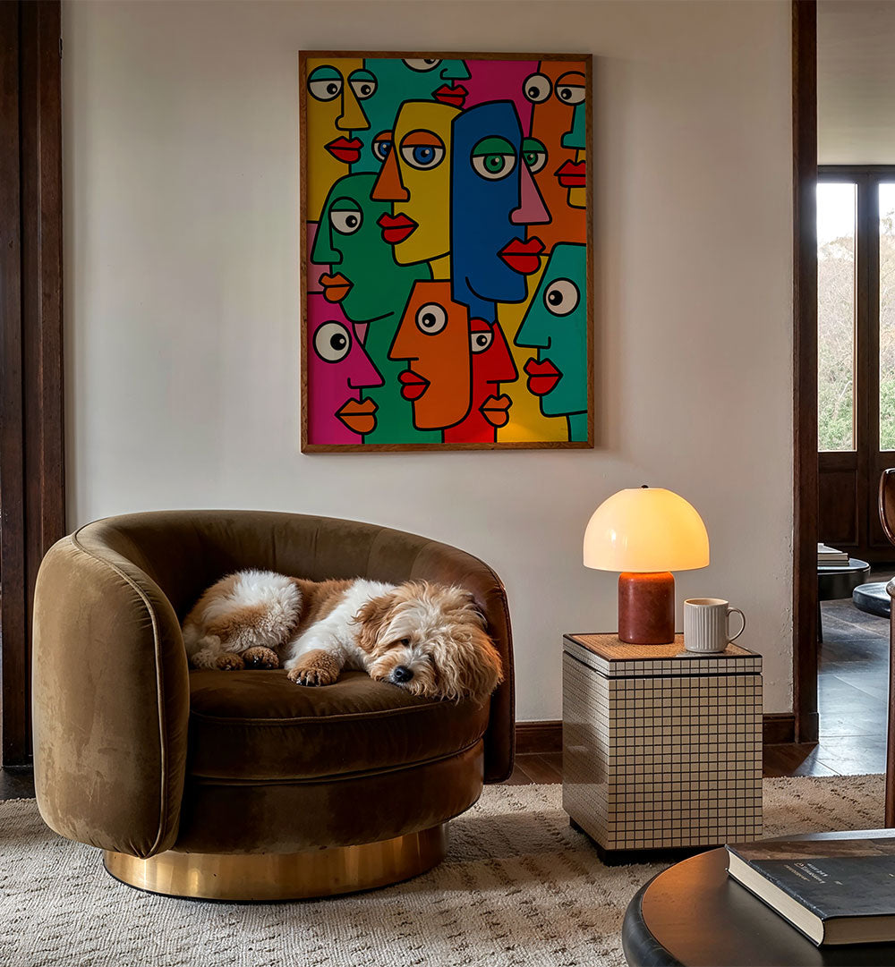 COLORFUL ABSTRACT FACES
