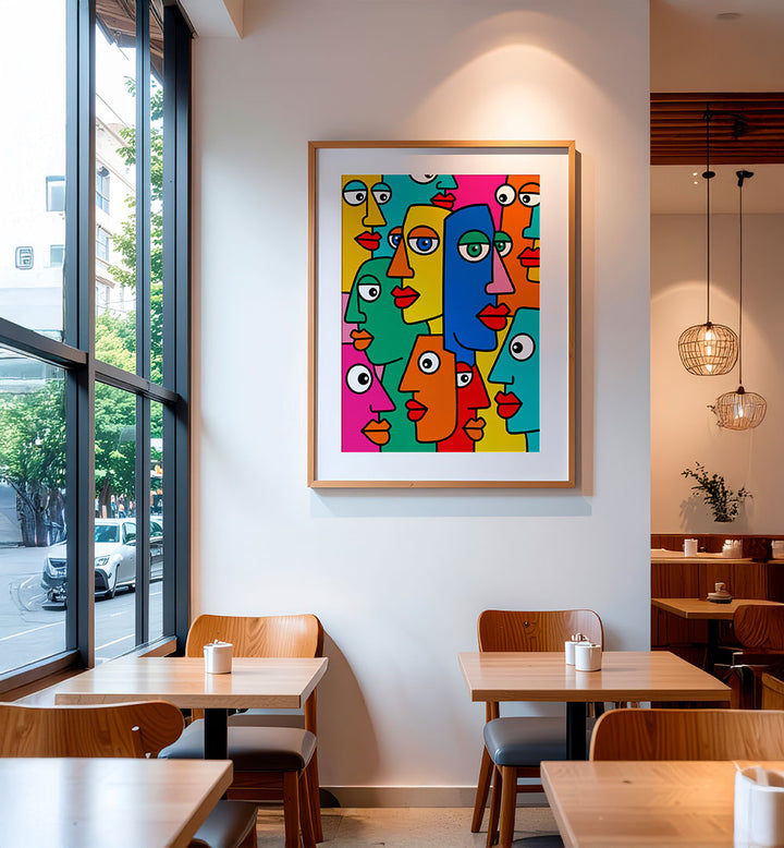 COLORFUL ABSTRACT FACES