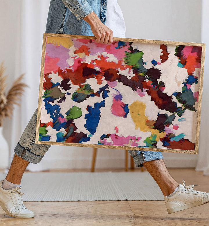 COLORFUL ABSTRACT PAINT STROKES