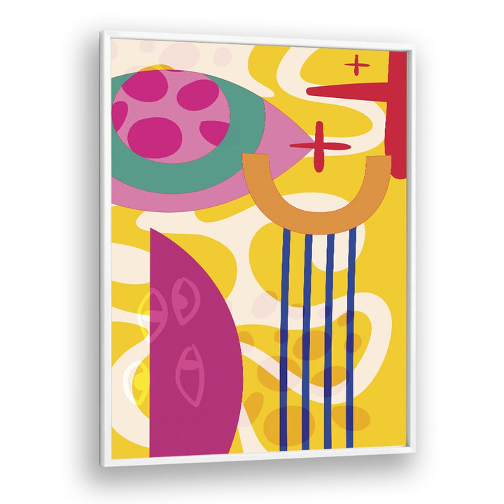 Colorful Boho Patterns II Boho Art Artwork in White Plain Frame