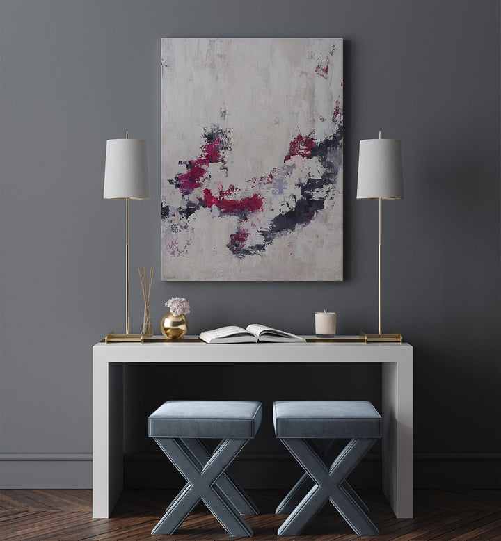 COLORFUL BRUSHSTROKES , ABSTRACT PAINTINGS