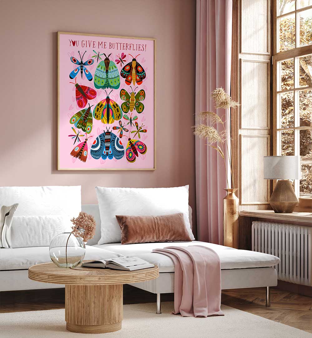 COLORFUL BUTTERFLY SYMPHONY , QUOTES & TYPOGRAPHY POSTERS