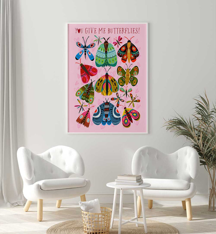 COLORFUL BUTTERFLY SYMPHONY , QUOTES & TYPOGRAPHY POSTERS