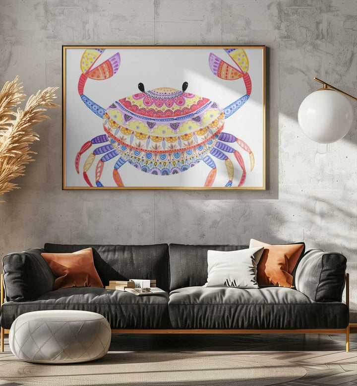 COLORFUL CRAB DANCE , BEACH PAINTINGS