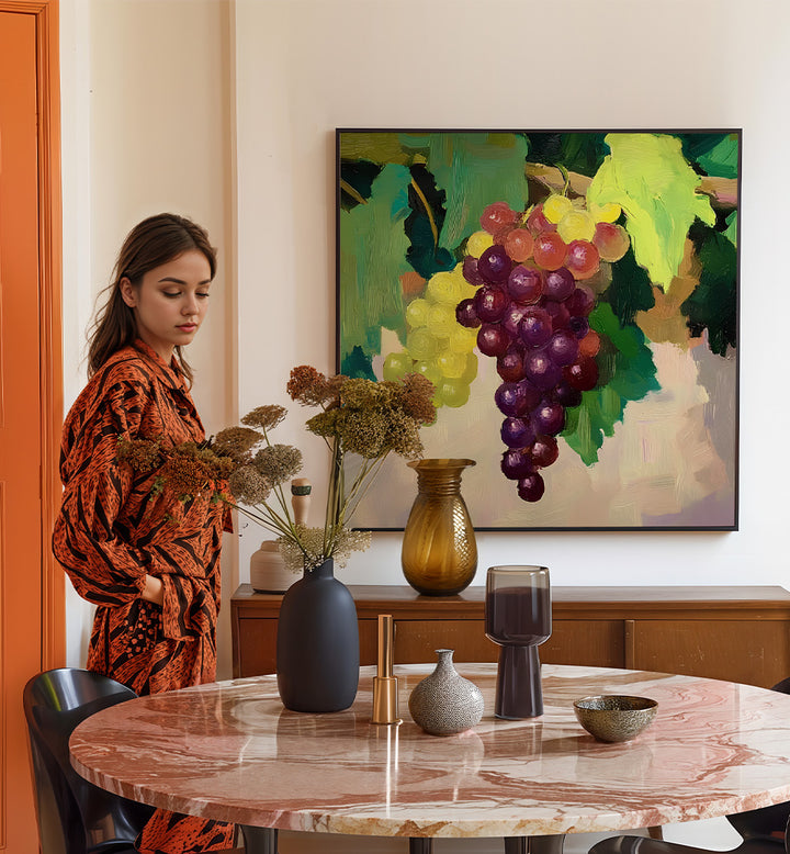 COLORFUL GRAPE STILL LIFE