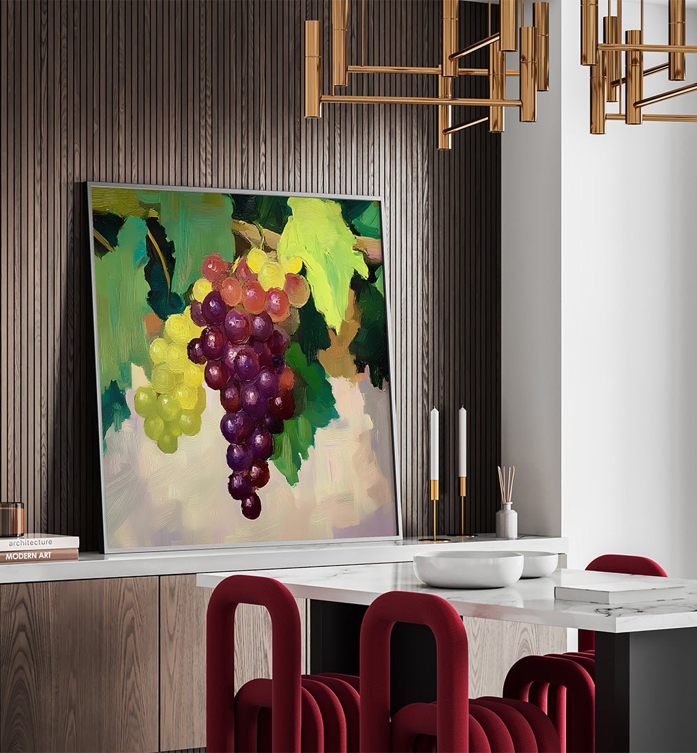 COLORFUL GRAPE STILL LIFE