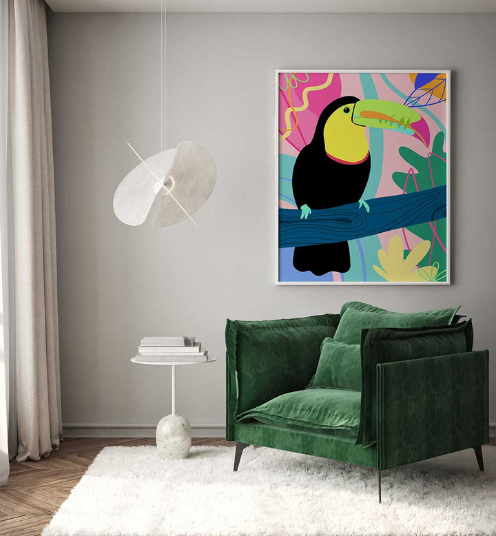 COLORFUL TOUCAN , KIDS ROOM PAINTINGS