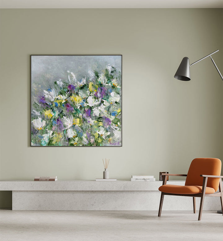 Vibrant COLORFUL BLOOMS, FLORAL FLOWER PAINTINGS, enhance any space with their stunning abstract beauty.