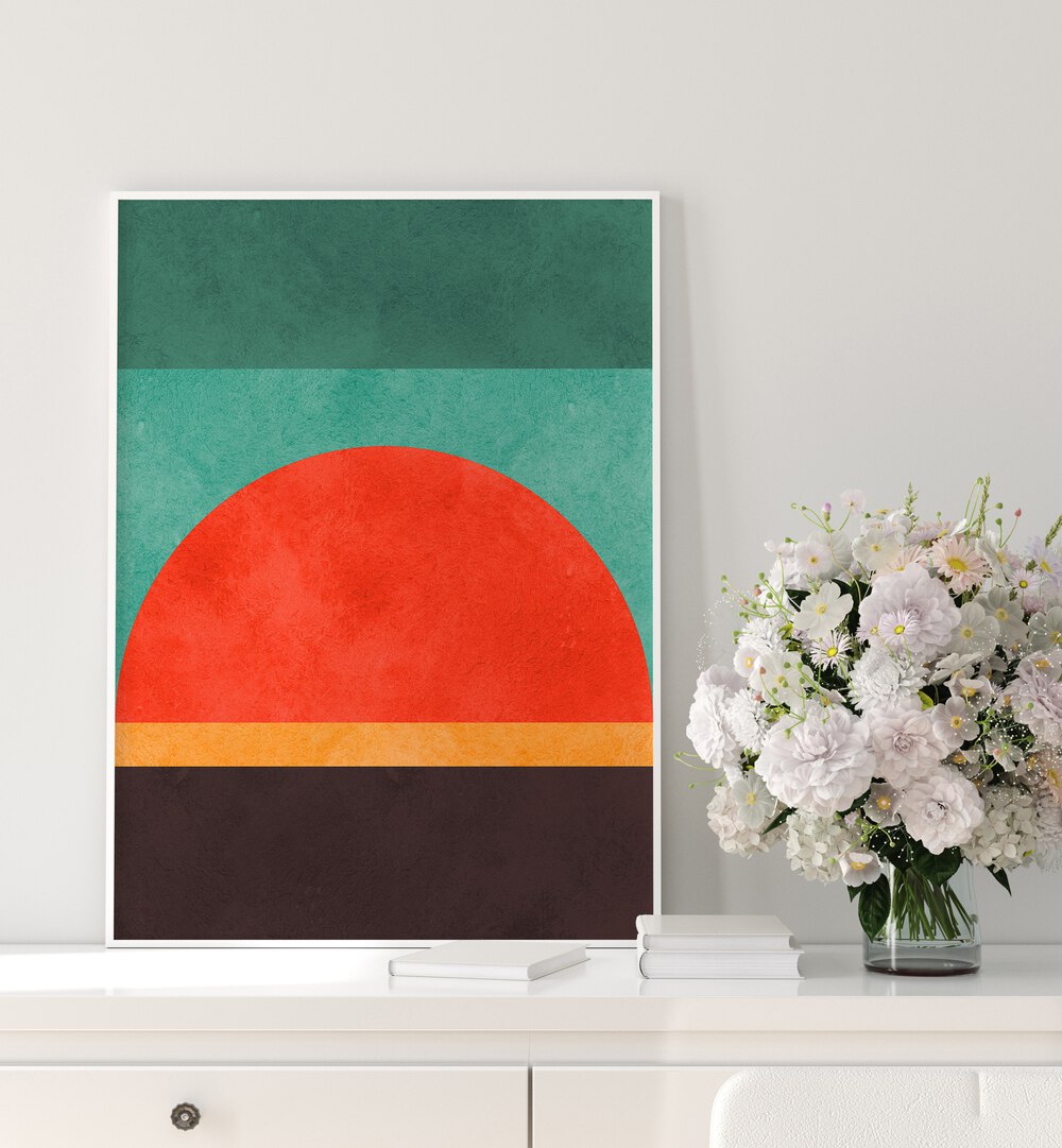 COLORFUL GEOMETRIC COMPOSITION I , GEOMETRIC ART PRINTS