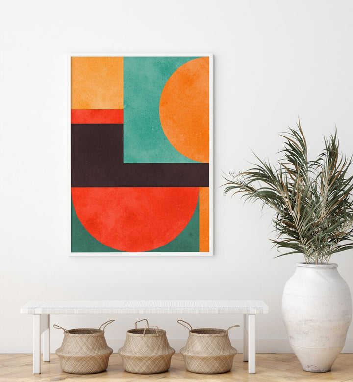 COLORFUL GEOMETRIC COMPOSITION II , GEOMETRIC ART PRINTS