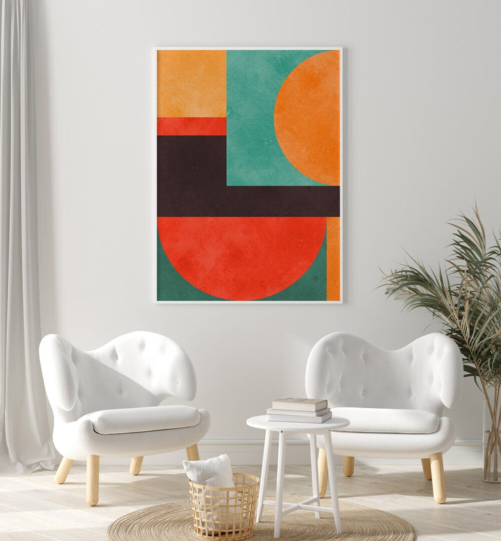 COLORFUL GEOMETRIC COMPOSITION II , GEOMETRIC ART PRINTS