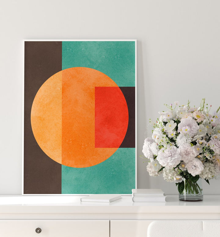 COLORFUL GEOMETRIC COMPOSITION III , GEOMETRIC ART PRINTS