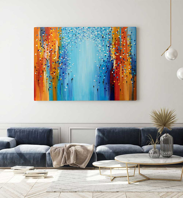 COLORS OF THE CITY MOOD , MODERN IMPRESSIONISM PAINTINGS