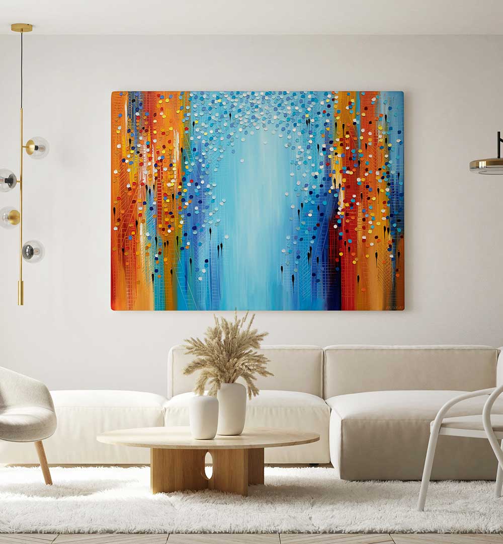 COLORS OF THE CITY MOOD , MODERN IMPRESSIONISM PAINTINGS