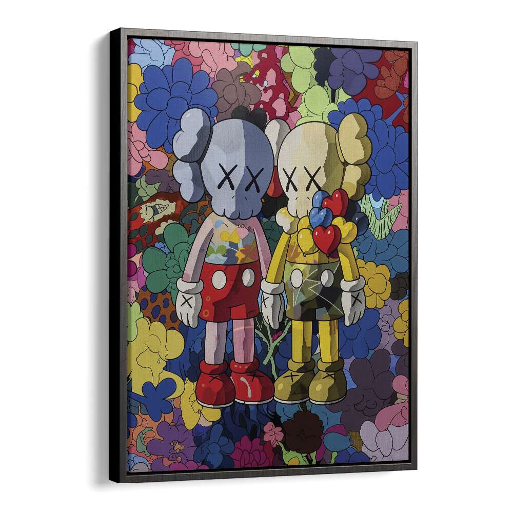 Colour Twins Comic Art Artwork in Black Floater Frame