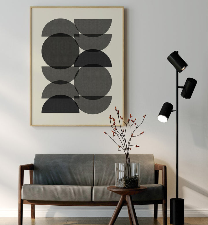 COMPOSITION LINES AND CIRCLES III , GEOMETRIC ART PRINTS