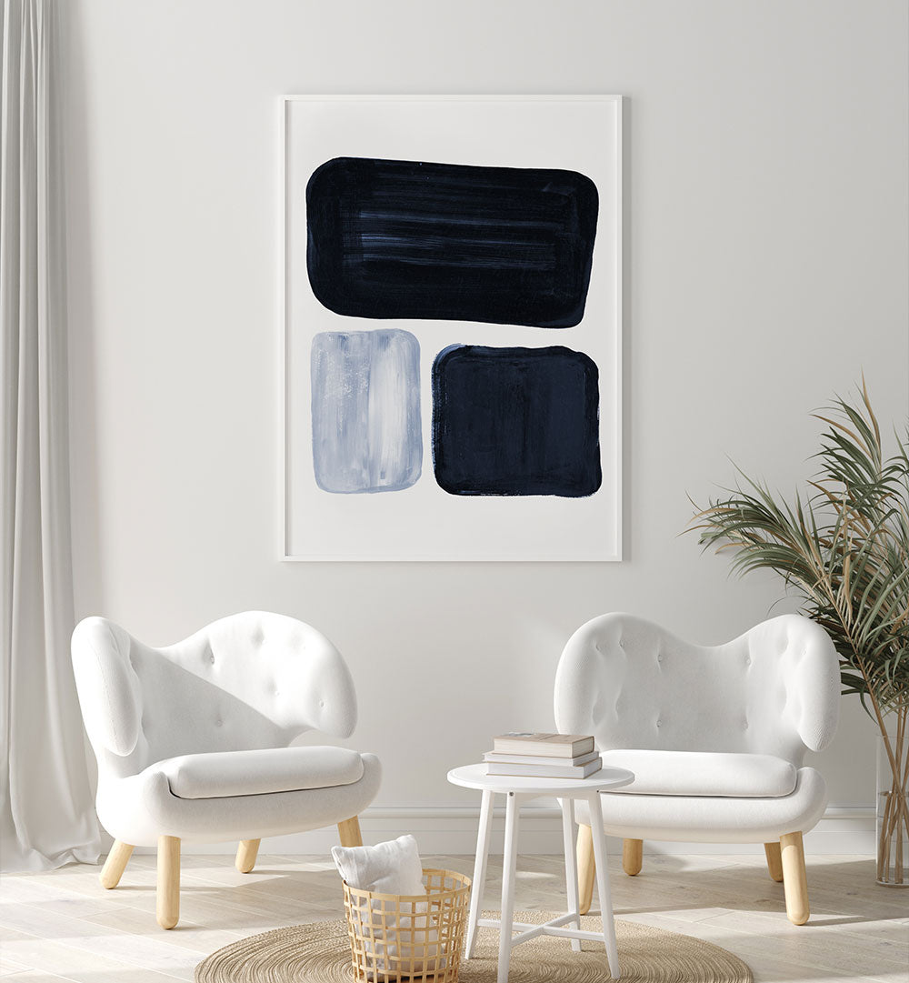 Stylish interior featuring CONSTANCE, GEOMETRIC ART PRINTS, enhancing the ambiance with modern design elements.