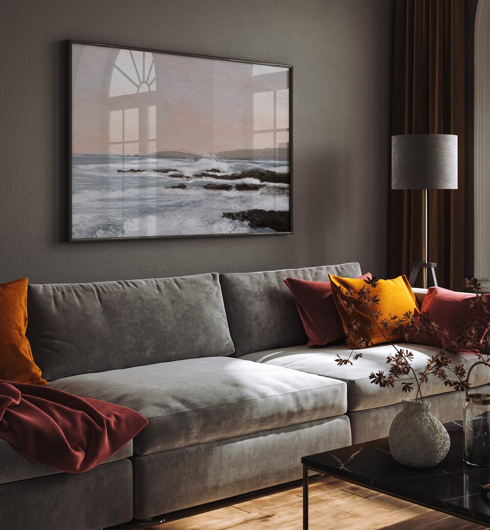Stunning CONSTANTINE BAY II Beach Paintings enhance your living space with serene coastal beauty and calming vibes.