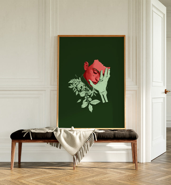 CONTEMPLATIVE BOTANICAL PORTRAIT