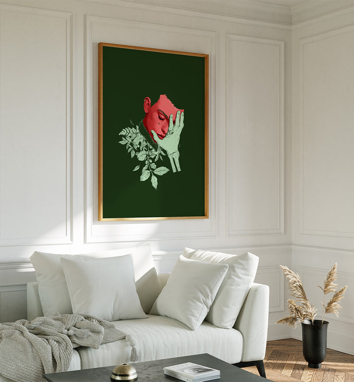 CONTEMPLATIVE BOTANICAL PORTRAIT