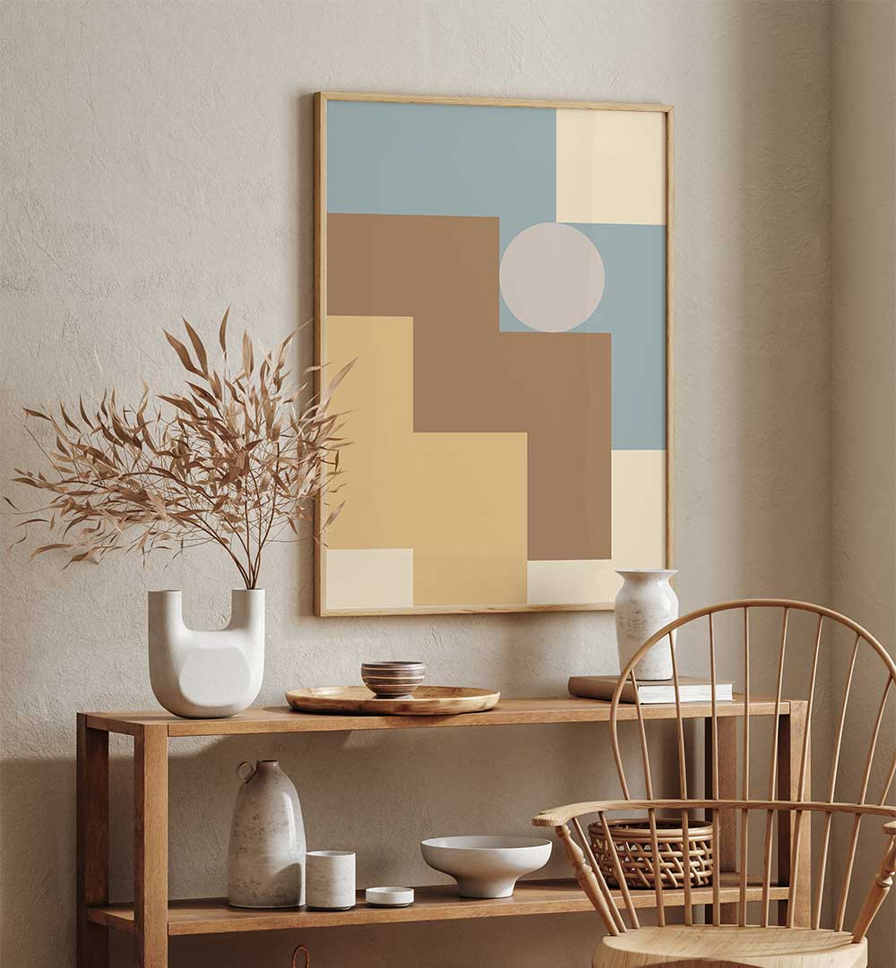 CONTEMPORARY ABSTRACT IX , GEOMETRIC ART PRINTS