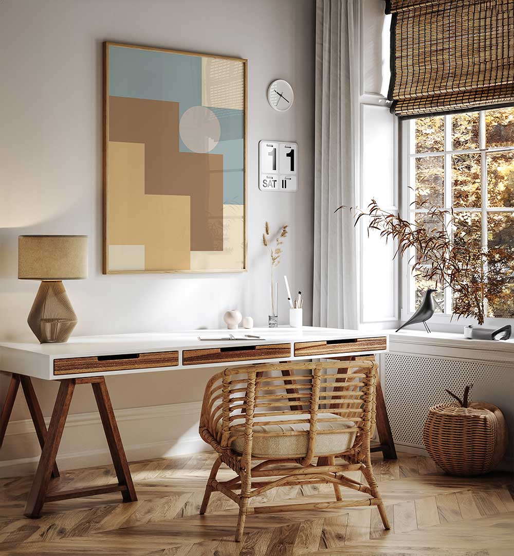 CONTEMPORARY ABSTRACT IX , GEOMETRIC ART PRINTS