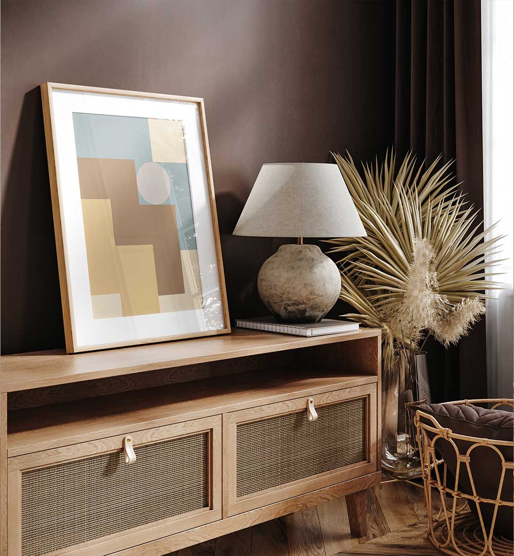 CONTEMPORARY ABSTRACT IX , GEOMETRIC ART PRINTS