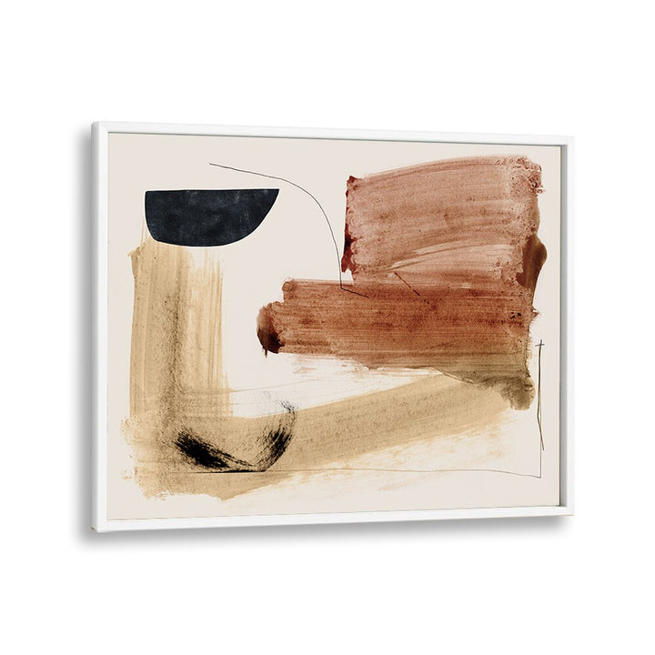 Cooking By Dan Hob day Abstract ArtArtwork in White Plain Frame