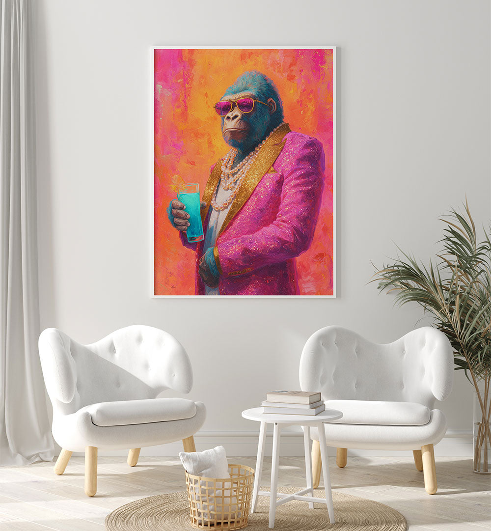 COOL GORILLA PINK SUIT