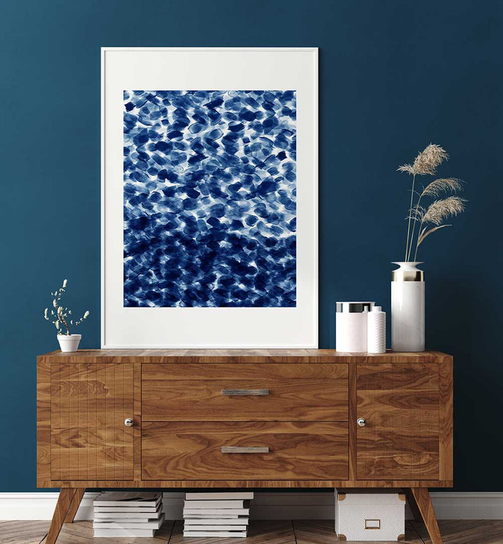 Elevate your home decor with COOLINGBLUEWATERS, ABSTRACT PAINTINGS, showcasing tranquil blue hues and artistic charm.