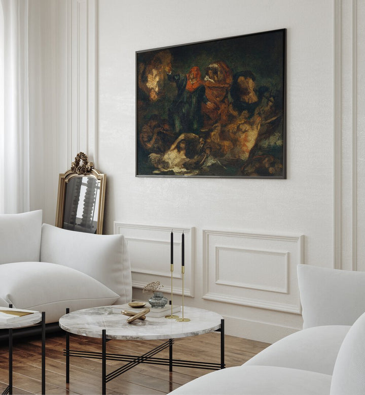 AFTER DELACROIX'S "BARK OF DANTE"  , VINTAGE PAINTINGS