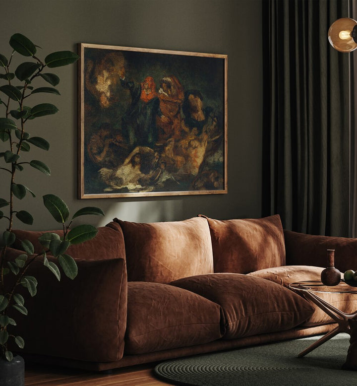 AFTER DELACROIX'S "BARK OF DANTE"  , VINTAGE PAINTINGS