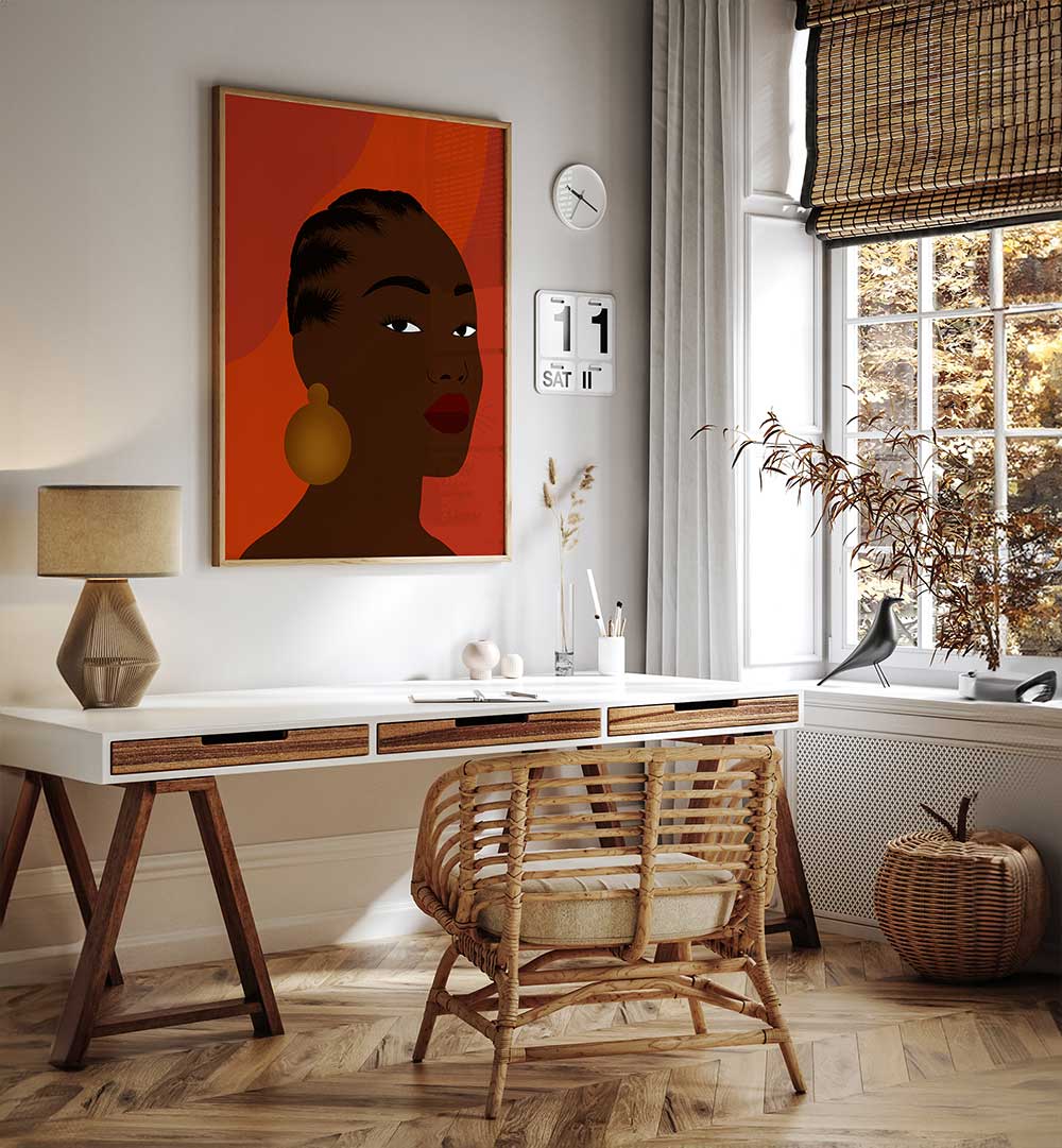 CORNROWS , AFRICAN ART PAINTINGS