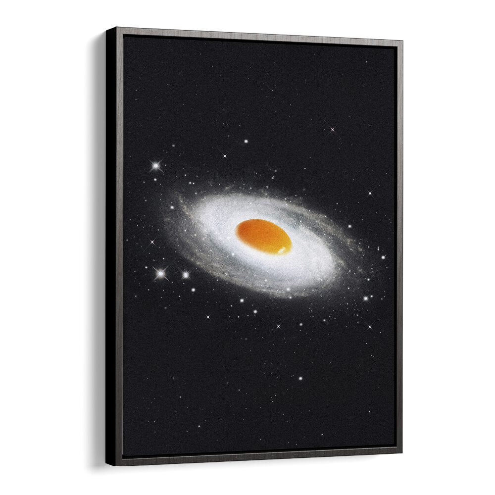 Cosmic Egg Surreal Art Artwork in Black Floater Frame
