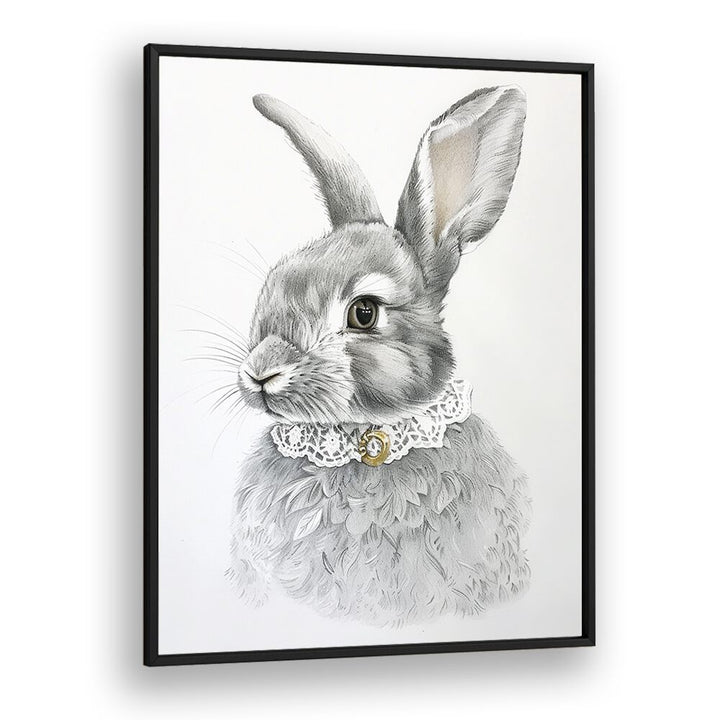 Courtier Bun Kids art Artwork in Black Plain Frame
