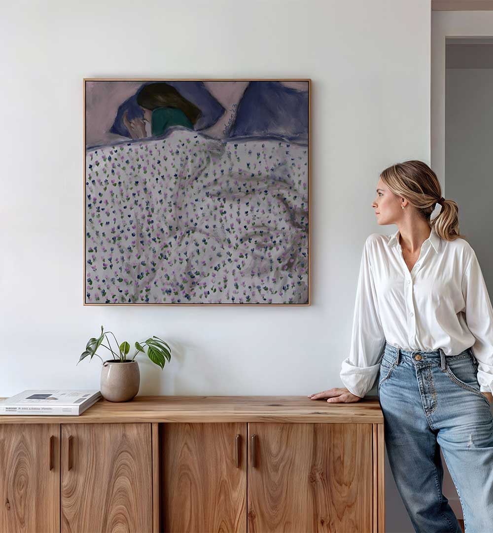 COZY IN MY BED , PORTRAITS & FIGURATIVE ILLUSTRATIONS