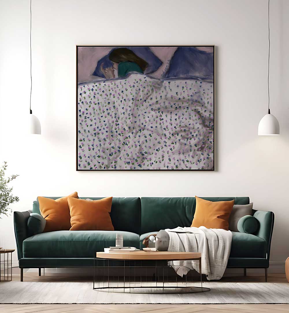 COZY IN MY BED , PORTRAITS & FIGURATIVE ILLUSTRATIONS