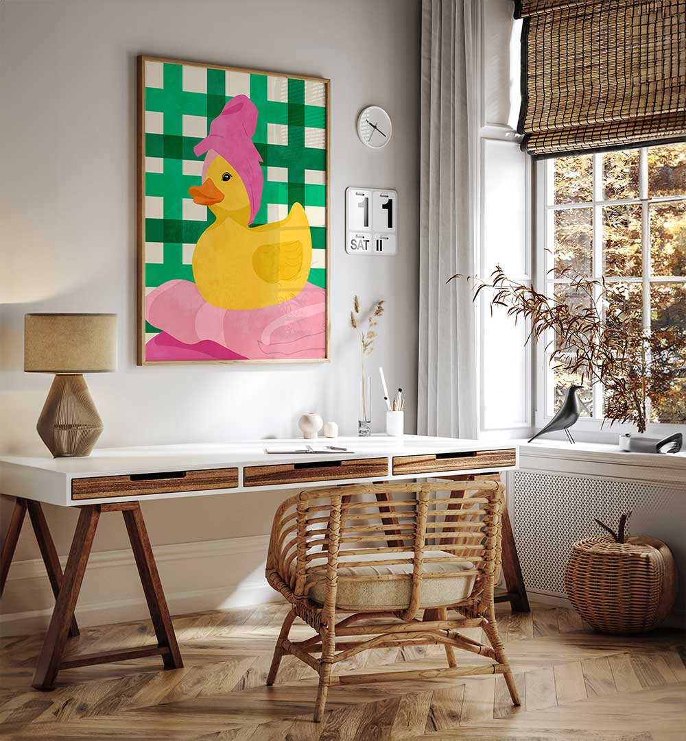 COZY RUBBER DUCK , KIDS ROOM PAINTINGS